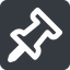 Up, wide, solid, square, thumbtack, pin, unpin, thumbtack-alt-wide, thumbtack-alt icon
