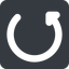 Wide, solid, square, wait, load, update, reload, refresh, restore, change icon