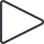 Triangle, thin, line, right, normal, circle, square, empty, none icon
