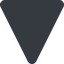 Triangle, thin, line, down, normal, solid, circle, square, empty, none icon