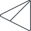 Triangle, thin, line, left, circle, square, prohibited, empty, none icon