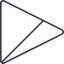 Triangle, thin, line, right, circle, square, prohibited, empty, none icon