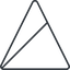Triangle, thin, line, up, circle, square, horizontal, mirror, prohibited, empty, none icon