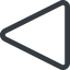 Triangle, thin, line, left, wide, circle, square, empty, none icon