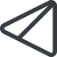 Triangle, thin, line, left, wide, circle, square, prohibited, empty, none icon