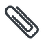 Line, left, normal, paper, clip, attachment, paper-clip, paper-clip-alt icon
