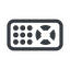 Line, left, normal, remote, control, tv, television, remote-control icon