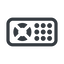 Line, right, normal, remote, control, tv, television, remote-control icon