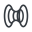 Line, right, normal, wormhole, black-hole, hole, spacetime, interstellar, astrophysics, hyperspace, einstein, rosen, singularity, relativity icon