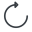 Line, up, normal, horizontal, mirror, arrow, reload, refresh, undo, redo, restore icon
