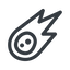 Line, up, normal, star, space, asteroid, meteoroid, impact, nasa, esa, jaxa, shooting, shooting-star, c-type, s-type, m-type, neo icon