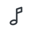 Line, normal, mute, unmute, music, eighth, note, eighth-note, musical, notes icon