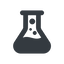Line, up, normal, bubble, bubbles, graduated, erlenmeyer, chemical, flask, lab, laboratory, chemistry, potion, glassware, conical, bubbling, boiling, bulbous, erlenmeyer-bubbling-alt-solid icon