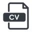 Line, normal, file, application, paper, job, cv, file-cv, curriculum, vitæ, curriculum-vitae, summary icon