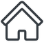 Line, normal, home, house icon