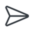 Line, up, normal, message, paper, messaging, plane, airplane, aeroplane, submit, send, paper-plane icon