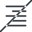 Line, right, down, normal, solid, horizontal, mirror, prohibited, text, align, alignment, editor, right-align, align-right icon