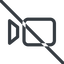 Line, down, normal, youtube, video, prohibited, camera, film, movie, videocamera icon
