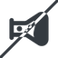 Line, left, normal, prohibited, bubble, bubbles, graduated, erlenmeyer, chemical, flask, lab, laboratory, chemistry, potion, glassware, conical, bubbling, boiling, bulbous, erlenmeyer-bubbling-alt-solid icon