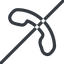 Line, left, normal, prohibited, phone, call, dial, number, telephone icon