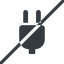 Line, left, normal, prohibited, electricity, plug, charge, charger, electric, plug-solid, electrics, electrical icon