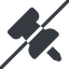 Line, left, normal, prohibited, thumbtack, pin, unpin, thumbtack-alt-solid, thumbtack-alt icon