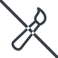 Line, right, normal, horizontal, mirror, prohibited, paint, brush, illustrate, drawing, painting icon