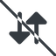 Line, right, normal, horizontal, mirror, arrow, prohibited, update, change, switch, select, revert, double, double-arrow, change-solid icon