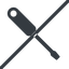 Line, right, normal, prohibited, tool, mechanics, mechanical, repair, screwdriver, screw, screwdriver-alt-solid icon
