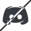 Line, normal, brand, horizontal, mirror, network, prohibited, messenger, voip, gaming, discord, discord-alt icon