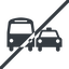 Line, normal, horizontal, mirror, car, vehicle, transport, prohibited, bus, dot, ground, transportation, ground-transportation, dot-ground-transportation icon