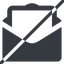 Line, normal, horizontal, mirror, envelope, mail, message, email, letter, prohibited, contact, sheet, open, read, open-envelope, open-envelope-sheet, envelope-sheet, envelope-sheet-solid icon