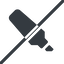 Line, normal, horizontal, mirror, prohibited, pen, draw, marker, color, highlighter, annotate, school, highlighter-solid, highlight icon