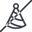 Line, normal, new, horizontal, mirror, prohibited, party, birthday, hat, new-year, year, party-hat icon