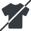 Line, normal, horizontal, mirror, prohibited, tshirt, clothing, t-shirt, tshirt-solid icon
