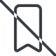 Line, normal, prohibited, favorite, bookmark, bookmarks, achievement, award, ribbon icon