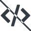 Line, up, normal, solid, code, prohibited, html, text, editor, source, source-code, xml, code-solid icon