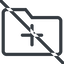 Line, normal, add, new, prohibited, folder, directory, create, new-folder icon