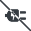 Line, up, normal, prohibited, electricity, plug, charge, charger, electric, electrics, electrical, plug-alt icon