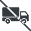 Line, normal, solid, prohibited, truck, delivery, van, lorry, truck-solid icon