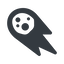 Down, normal, solid, horizontal, mirror, star, space, asteroid, meteoroid, impact, nasa, esa, jaxa, shooting, shooting-star, c-type, s-type, m-type, neo, asteroid-solid icon
