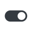 Down, normal, solid, setting, apple, on, off, ios, switch, button, radio, switch-solid icon