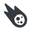 Left, normal, solid, star, space, asteroid, meteoroid, impact, nasa, esa, jaxa, shooting, shooting-star, c-type, s-type, m-type, neo, asteroid-solid icon