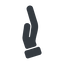 Left, normal, solid, healthcare, help, care, gift, hand, giving, giving-hand, love, give, giving-hand-solid icon