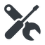 Right, normal, solid, building, spanner, wrench, tool, screwdrive, construction, fix, tools, tools-solid icon