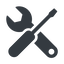 Up, normal, solid, horizontal, mirror, building, spanner, wrench, tool, screwdrive, construction, fix, tools, tools-solid icon
