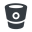 Up, normal, solid, code, social, network, share, git, repository, bitbucket, bucket, bitbucket-alt icon