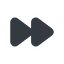 Up, normal, solid, video, play, forward, backward, mp3, player, pause, forward-solid icon