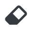 Normal, solid, remove, eraser, erase, rubber icon