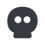 Normal, solid, danger, skull, death, dead, skull-solid icon
